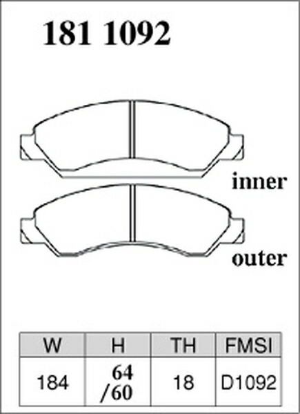 DIXCEL タホ ブレーキパッド フロント左右セット ディクセル Xタイプ 