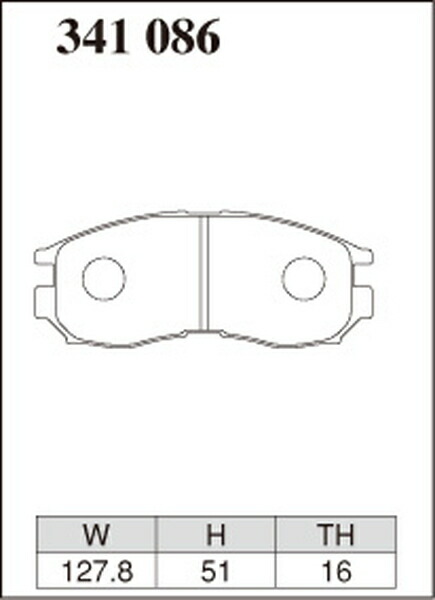 ゲンテン公式 ディクセル ESタイプ フロント左右セット ブレーキパッド