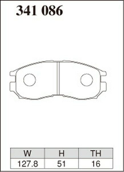 シグマ F13A ブレーキパッド フロント左右セット ディクセル ESタイプ 341086 DIXCEL エクストラスピード フロントのみ SIGMA Σ｜ktspartsshop2｜03