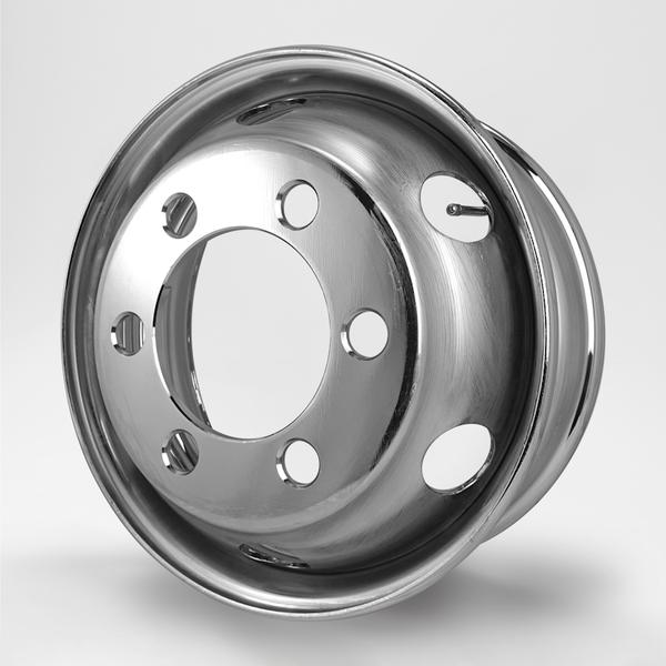 トラック・バス用ホイール 1本 リア DOT-X メッキホイール【17.5×6.00 6-222.25 offset:135 JIS】DOTX 17.5インチ 6穴 オフセット:135 1枚 | DOTーX | 03