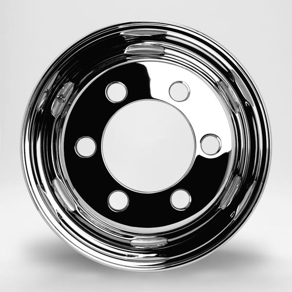 トラック・バス用ホイール 1本 フロント DOT-X メッキホイール【17.5×6.75 6-222.25 offset:137 JIS】DOTX 17.5インチ 6穴 オフセット:137 | DOTーX | 01