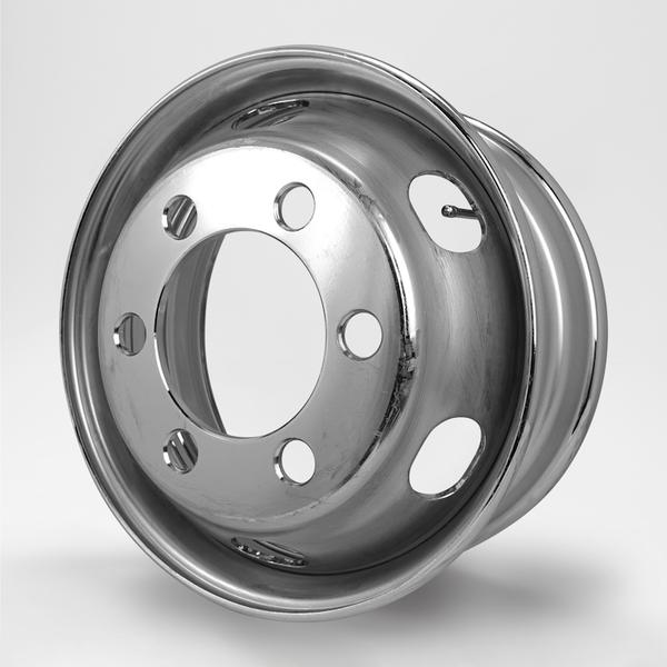トラック・バス用ホイール 1本 リア DOT-X メッキホイール【17.5×6.75 6-222.25 offset:137 JIS】DOTX 17.5インチ 6穴 オフセット:137 1枚 | DOTーX | 03