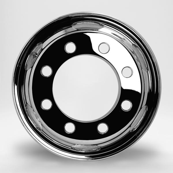 トラック・バス用ホイール 1本 フロント DOT-X メッキホイール【19.5×6.75 8-285 offset:147 JIS】DOTX 19.5インチ 8穴 オフセット:147 | DOTーX | 01