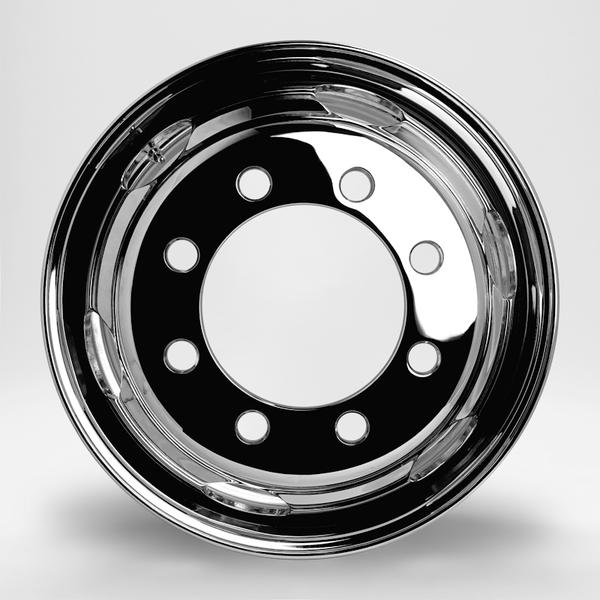 トラック・バス用ホイール 1本 フロント DOT-X メッキホイール【22.5×7.50 8-285 offset:162 JIS】DOTX 22.5インチ 8穴 オフセット:162 | DOTーX | 01