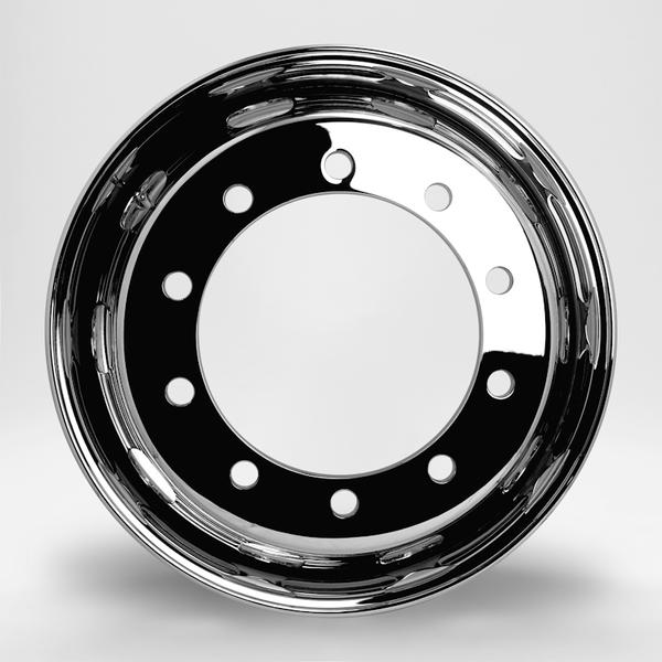 新従ISO車 トラック・バス用ホイール 1本 フロント DOT-X メッキホイール【22.5×8.25 10-335 offset:165 新従ISO】DOTX 22.5インチ 10穴 オフセット:165 1枚 | DOTーX | 01