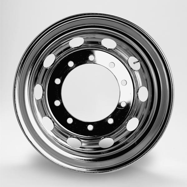 新従ISO車 トラック・バス用ホイール 1本 フロント DOT-X メッキホイール【22.5×8.25 10-335 offset:165 新従ISO】DOTX 22.5インチ 10穴 オフセット:165 1枚 | DOTーX | 04