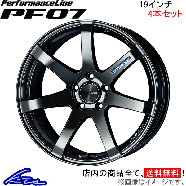 エンケイ パフォーマンスライン PF07 4本セット ホイール CX 5【19×8J 5 114 INSET45 SBK】DBA KFEP ENKEI PerformanceLine アルミ :EK wheel4 qq e f2 i a9909k:KTSパーツショップ