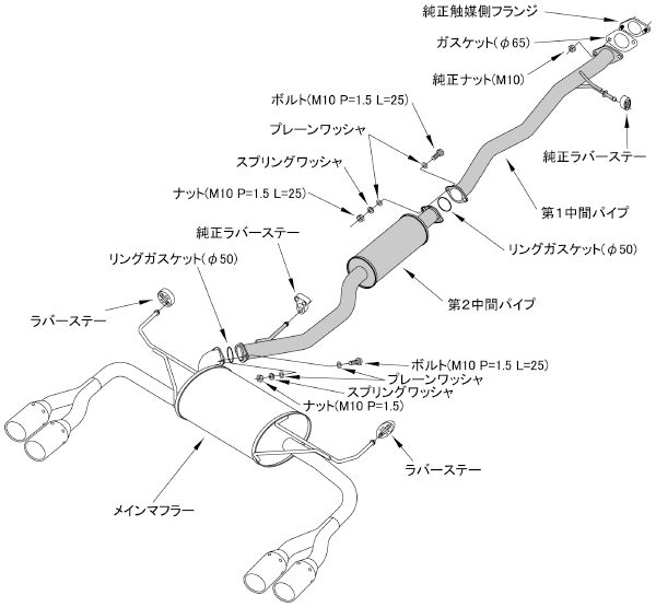 エクストレイルt32 マフラー HKSの商品一覧 通販 - Yahoo!ショッピング