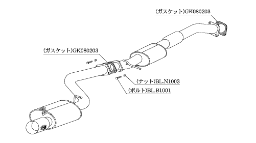柿本改 マークII JZX90 マフラー カキモトR TS320 工賃セット KAKIMOTO
