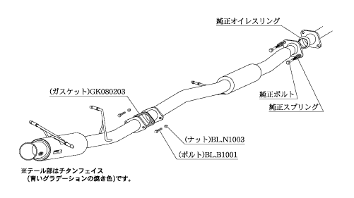 インプレッサスポーツワゴン GGB マフラー 柿本改 レグ06&R B21308 KAKIMOTO RACING 柿本 カキモト Regu.06&R IMPREZA SPORTS WAGON | 柿本改 | 01