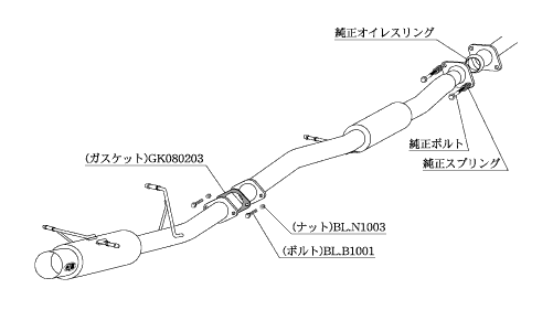 柿本改 ハイパーフルメガN1+Rev. マフラー インプレッサ GH-GDB B31308 工賃セット KAKIMOTO RACING 柿本 カキモト HYPER FULLMEGA N1+Rev. | 柿本改 | 01