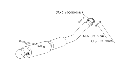柿本改 ハイパーフルメガN1+Rev. マフラー インプレッサスポーツワゴン TA-GGA B31316 工賃セット KAKIMOTO RACING 柿本 カキモト | 柿本改 | 01