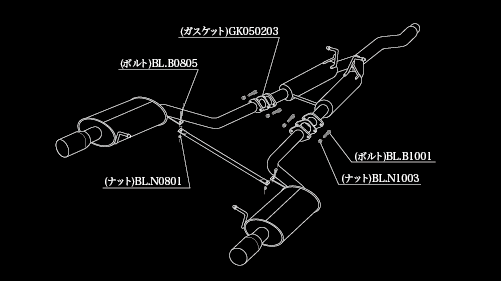 A4アバント(B6) 8EAMBF マフラー 柿本改 アインザッツ s-622 A623004C KAKIMOTO RACING 柿本 カキモト einsatz s-622 Avant | 柿本改 | 01