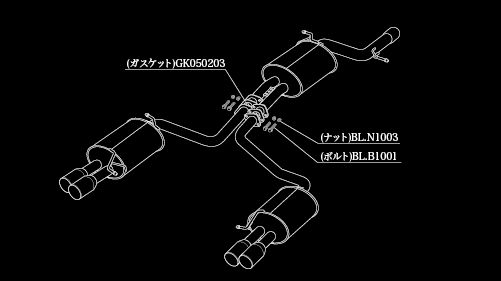 A5 8TCDNF マフラー 柿本改 アインザッツ s-622 A6D3025C KAKIMOTO RACING 柿本 カキモト einsatz s-622 スポーツマフラー | 柿本改 | 01
