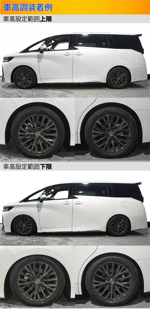 ラルグス 全長調整式車高調 スペックD ヴェルファイア AGH30W/GGH30W