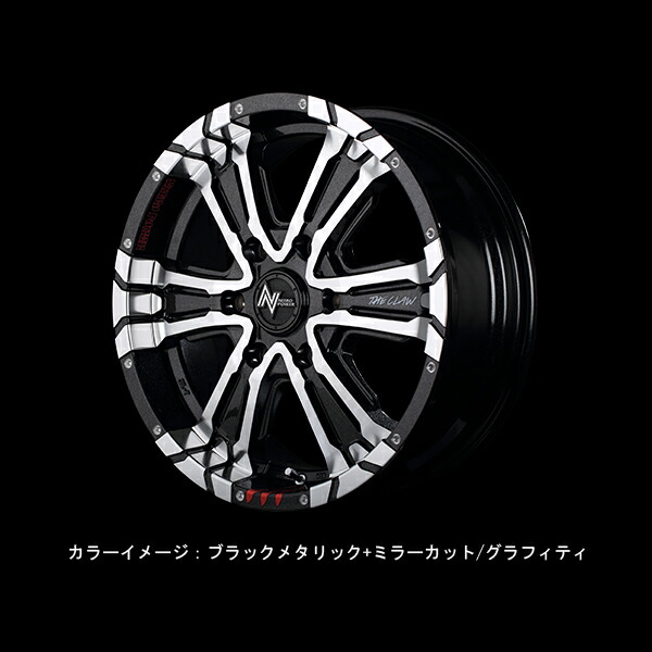 MID ナイトロパワー クロスクロウ GE 4本セット ホイール レネゲード【17×7J 5-110 INSET31】NITRO POWER CROSS CLAW GRAFFITI EDITION アルミホイール 1台分 | マルカサービス | 01