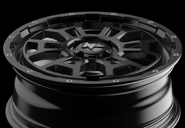 MID ナイトロパワー H6スラッグ 1本 ホイール フィットクロスター【16×6J 4-100 INSET40 セミグロスブラック】GR系 NITRO POWER H6 SLUG | マルカサービス | 16