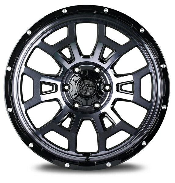 MID ナイトロパワー H6スラッグ 4本 ホイール ヤリスクロス【16×7J 5-114 INSET40 セミグロスブラック】MXPJ15 NITRO POWER H6 SLUG | マルカサービス | 11