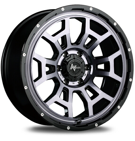 MID ナイトロパワー H6スラッグ 1本販売 ホイール キャラバン【16×6.5J 6-139 INSET48】25系 NITRO POWER H6 SLUG アルミホイール 1枚 単品｜ktspartsshop2｜15