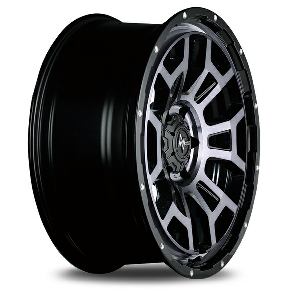 MID ナイトロパワー H6スラッグ 4本 ホイール ヤリスクロス【16×7J 5-114 INSET40 セミグロスブラック】MXPJ15 NITRO POWER H6 SLUG | マルカサービス | 13