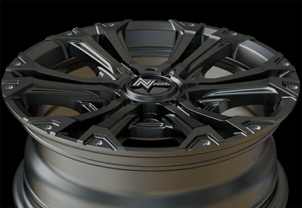 マルカサービス - MID ナイトロパワー ジャベリン 4本仕かける 銀輪【15×6J 6-139 INSET33】NITRO POWER JAVELIN 軽銀銀輪 4枚 1台分