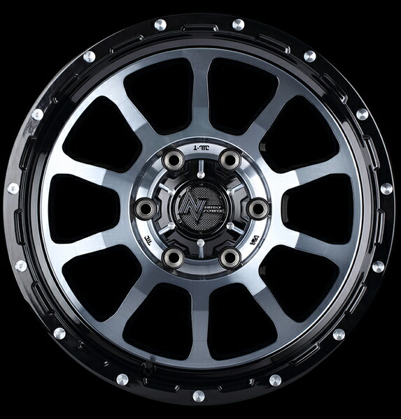 MID ナイトロパワー M10パーシング 4本セット ホイール【16×6.5J 6-139 INSET38 ブラック/DC】NITRO POWER M10 PERSHING アルミホイール | マルカサービス | 16