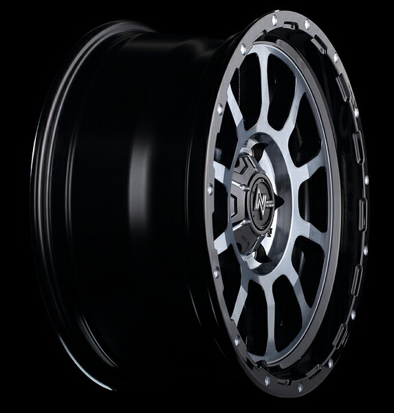 MID ナイトロパワー M10パーシング 4本セット ホイール【16×6.5J 6-139 INSET38 ブラック/DC】NITRO POWER M10 PERSHING アルミホイール | マルカサービス | 17