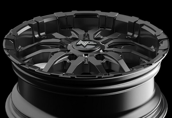 MID ナイトロパワー M26クロスファング 1本 ホイール ハイエース/レジアスエース【16×6.5J 6-139 INSET38 バレルブラック】200系 | マルカサービス | 09