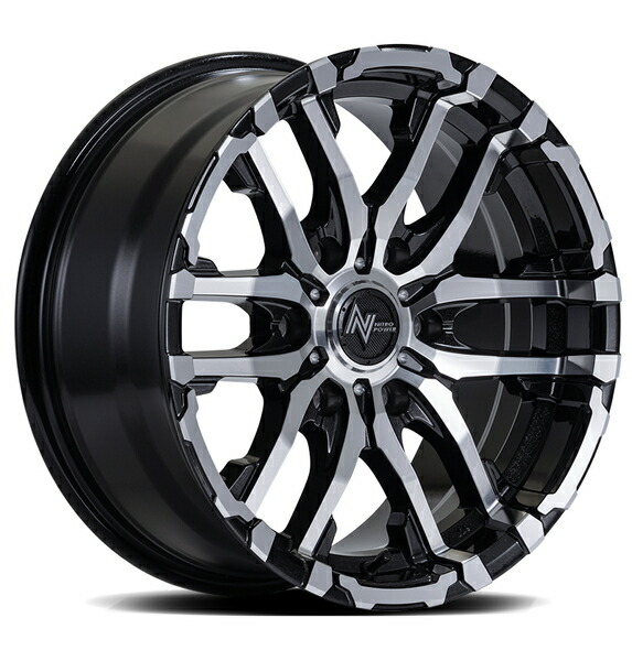 MID ナイトロパワー M26クロスファング 1本 ホイール ジムニーシエラ【16×6J 5-139 INSET-5 ブラックメタリック】NITRO  POWER