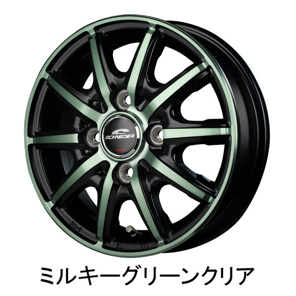 MID シュナイダー RX10-K 4本セット ホイール タントエグゼ【12×3.5B 4-100 INSET42】L455/L465  SCHNEIDER RX10K アルミホイール 4枚 1台分