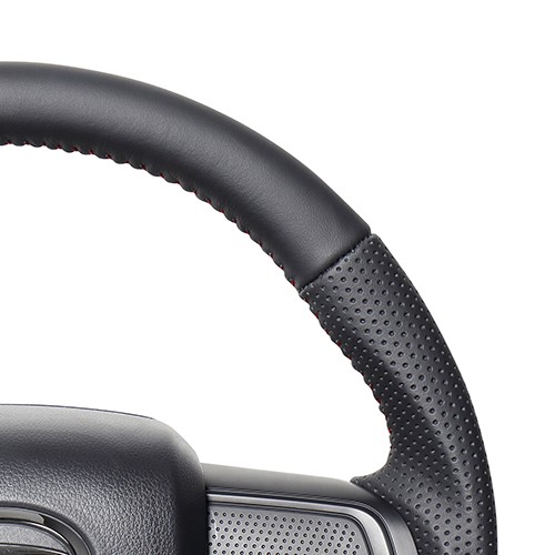 サンバートラック S500J S510J ステアリング レアル オリジナルシリーズ DIB-LPB-RD REAL ソフトDシェイプ 小径 ガングリップ SAMBAR TRUCK | REAL（車） | 01
