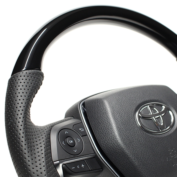 カムリ 70系 ステアリング レアル オリジナルシリーズ TYA-PBW REAL ソフトDシェイプ 小径 ガングリップ CAMRY ハンドル | REAL（車） | 03