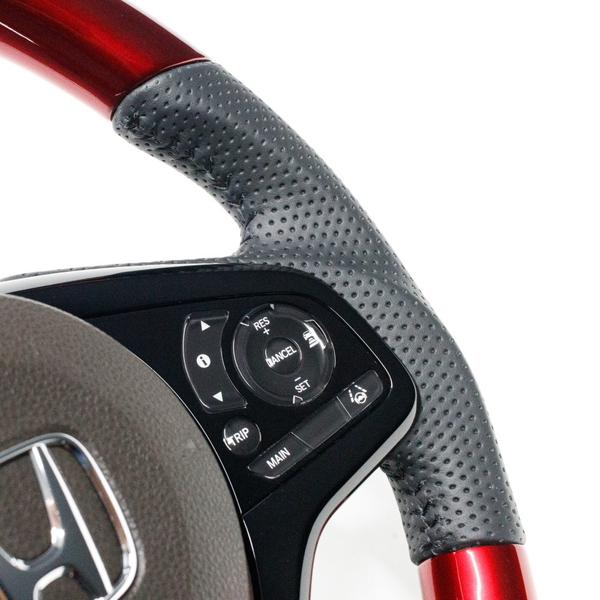N-BOX N-BOXカスタム JF3 JF4 ステアリング レアル オリジナルシリーズ HNC-RDW-BK 工賃セット REAL ソフトDシェイプ 小径 ガングリップ | REAL（車） | 02