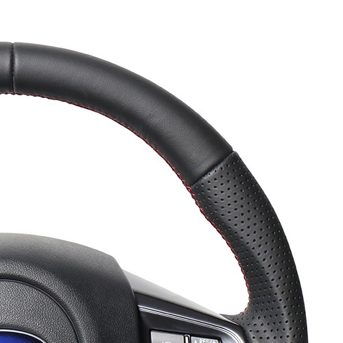 WRX S4 VAG ステアリング レアル オリジナルシリーズ SBA-LPB-RD REAL Dシェイプ 小径 ガングリップ ハンドル | REAL（車） | 01