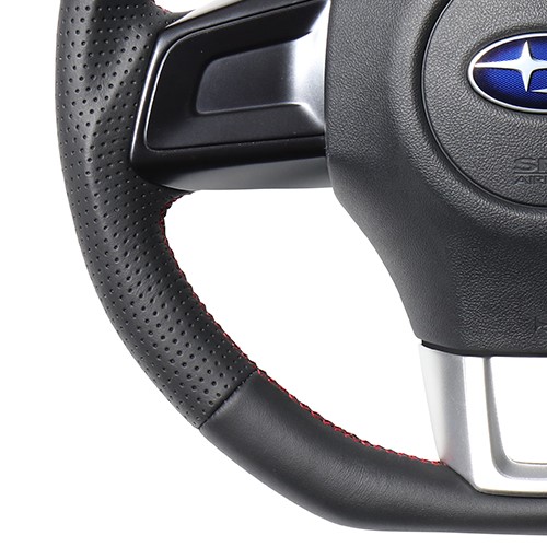 WRX S4 VAG ステアリング レアル オリジナルシリーズ SBA-LPB-RD REAL Dシェイプ 小径 ガングリップ ハンドル | REAL（車） | 02