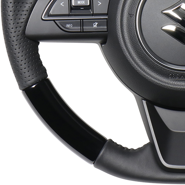 ジムニー JB64W ステアリング レアル オリジナルシリーズ SZB-PBW-BK 工賃セット REAL ソフトDシェイプ 小径 ガングリップ Jimny ハンドル | REAL（車） | 02