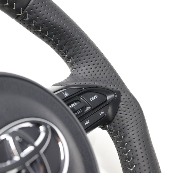 アクア GRスポーツ MXPK11 ステアリング レアル オリジナルシリーズ TYJ-LPB-SL REAL Dシェイプ 小径 ガングリップ AQUA GR SPORT ハンドル | REAL（車） | 03