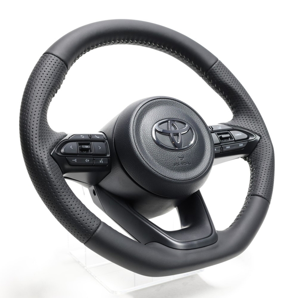 アクア GRスポーツ MXPK11 ステアリング レアル オリジナルシリーズ TYJ-LPB-SL REAL Dシェイプ 小径 ガングリップ AQUA GR SPORT ハンドル | REAL（車） | 02