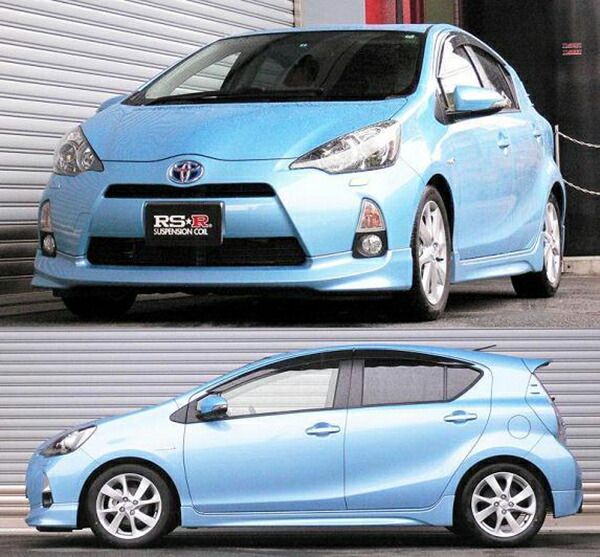 アクア NHP10 ダウンサス 1台分 RSR RS-Rダウン T105D 工賃セット アライメント込 RS-R RS★R DOWN 一台分 AQUA ローダウン | RSR | 01