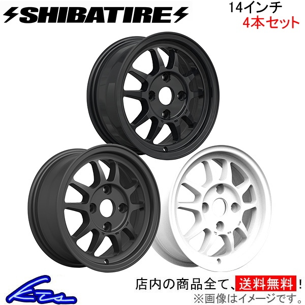 シバタイヤ G23 4本セット ホイール G14 01MB/G14 01RB/G14 01RW SHIBATIRE シバホイール アルミホイール 4枚 1台分 :SB wheel4 qq e f2 3k:KTSパーツショップ