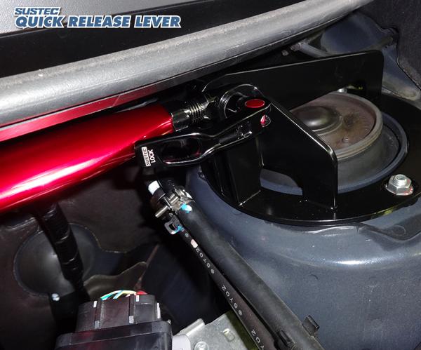 タナベ サステック クイックリリースレバー フロント インプレッサスポーツ GP3 QRL1 TANABE SUSTEC QUICK RELEASE LEVER タワーバー | TANABE | 01