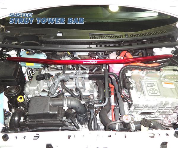 アクア GRスポーツ NHP10 タワーバー フロント タナベ サステック ストラットタワーバー NST61 TANABE SUSTEC STRUT TOWER BAR AQUA | TANABE | 01