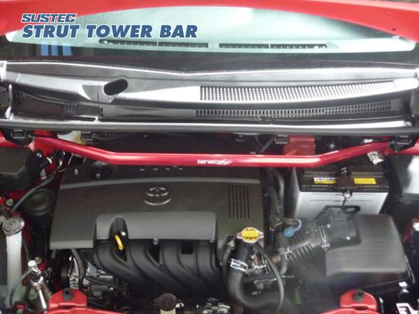 ヴィッツRS NCP131 タワーバー フロント タナベ サステック ストラットタワーバー NST45 TANABE SUSTEC STRUT TOWER BAR Vitz ビッツ | TANABE | 01