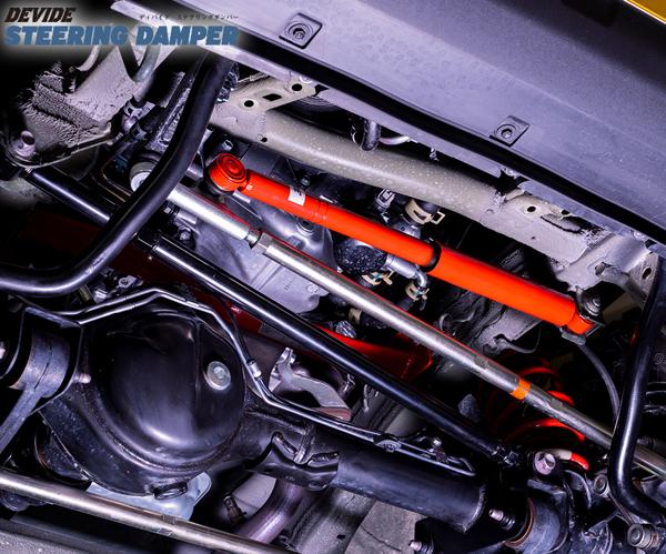 ジムニー JB64W ステアリングダンパー タナベ ディバイド ステアリングダンパー フロント DVSDJB64W TANABE DEVIDE STEERING DAMPER Jimny | TANABE | 01
