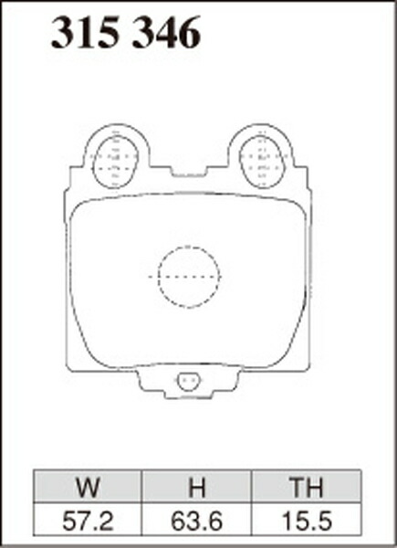 DIXCEL ディクセル Mタイプ リア左右セット ブレーキパッド