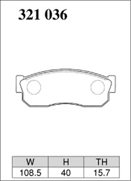 ディクセル Zタイプ フロント左右セット ブレーキパッド エスカルゴ G20 321036 DIXCEL ブレーキパット｜ktspartsshop4｜03