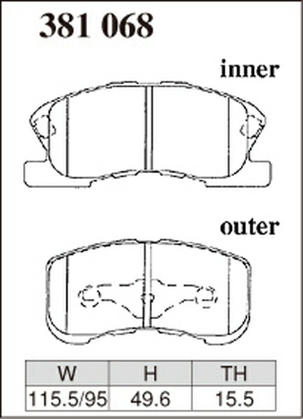 DIXCEL ディクセル R01タイプ フロント左右セット ブレーキパッド 