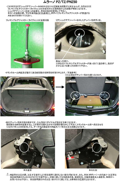 RS-R スーパーi フレキシブルアジャスター ムラーノ TZ50 FA124S