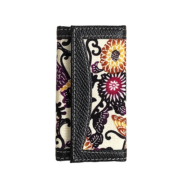 キーケース メンズ レディース 4連キーホルダー 本革 紅型本革キー