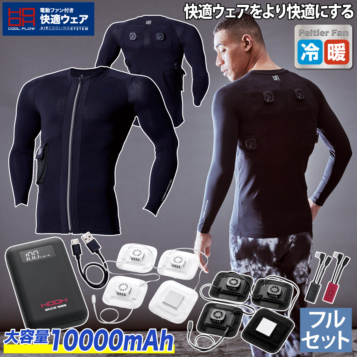 HOOH（鳳皇） 快適ウェア ペルチェコンプレッションセット PC222 ※返品